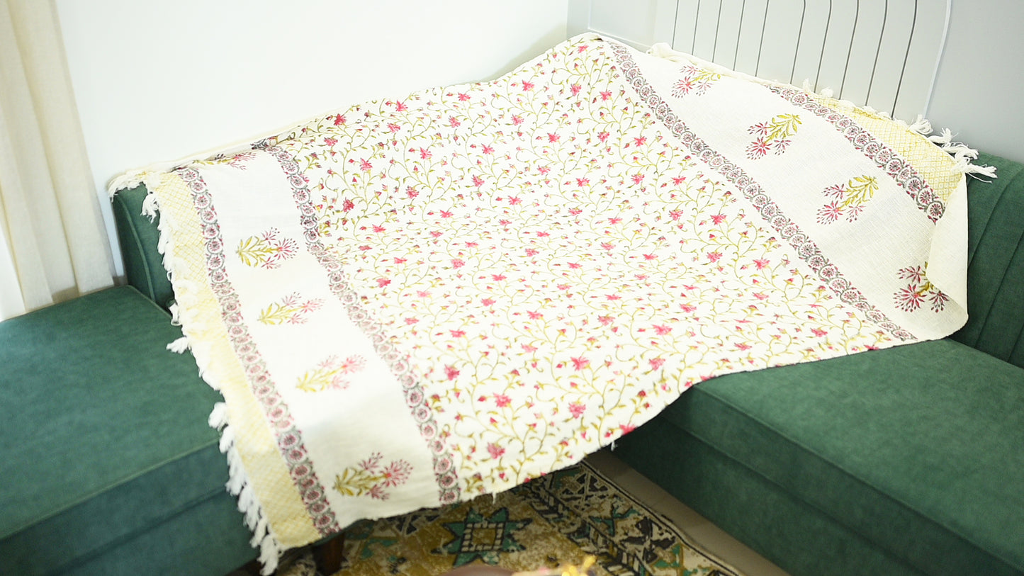 Primrose Couture Pink Sofa Throw