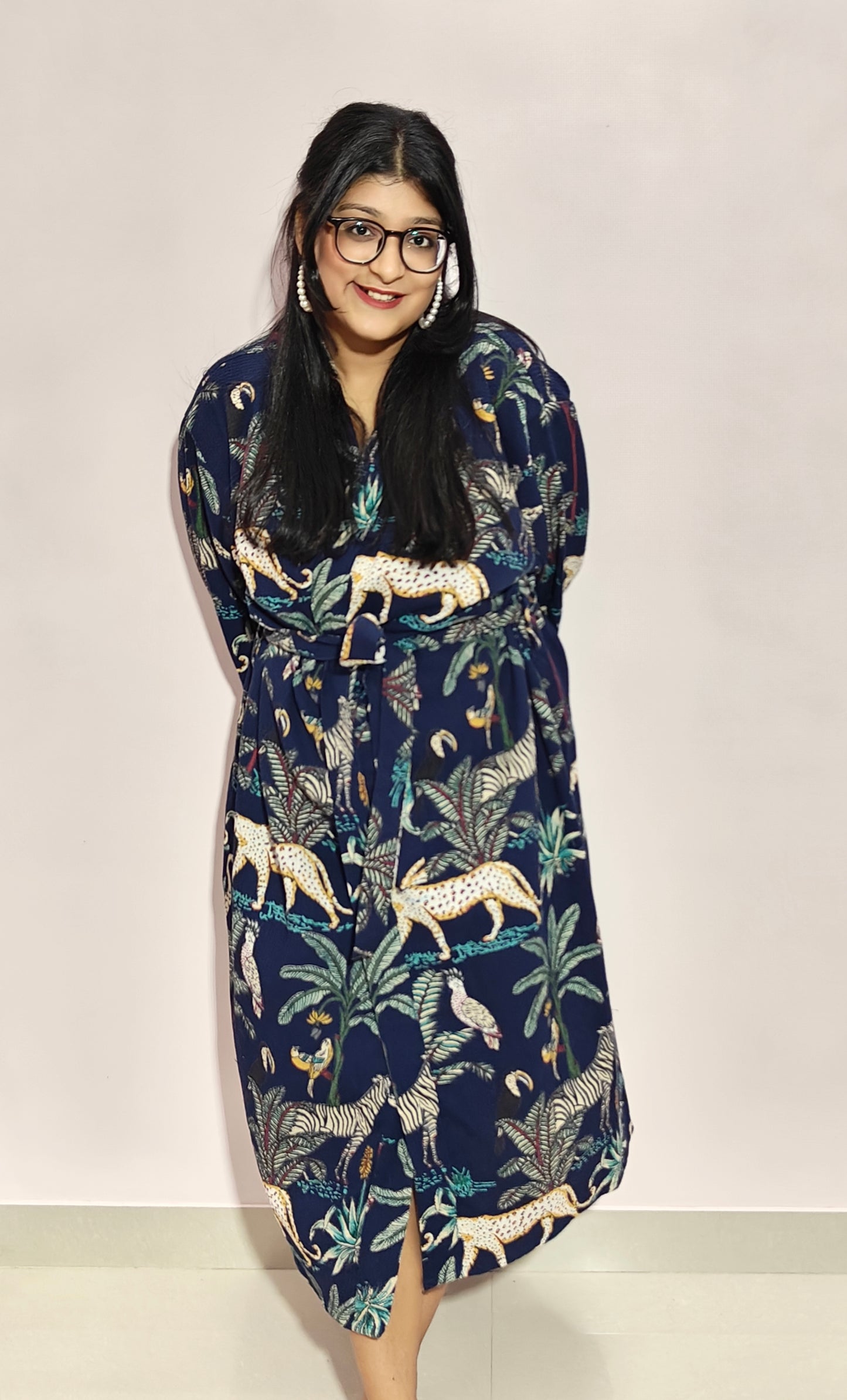 Tropic Whispers Blue Bathrobe