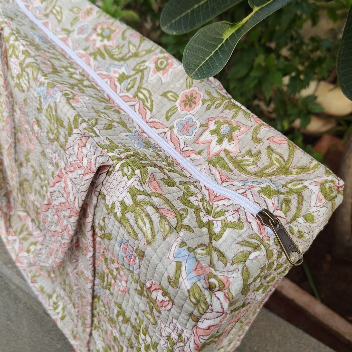 Blossom Stitch Quilted Tote Bag