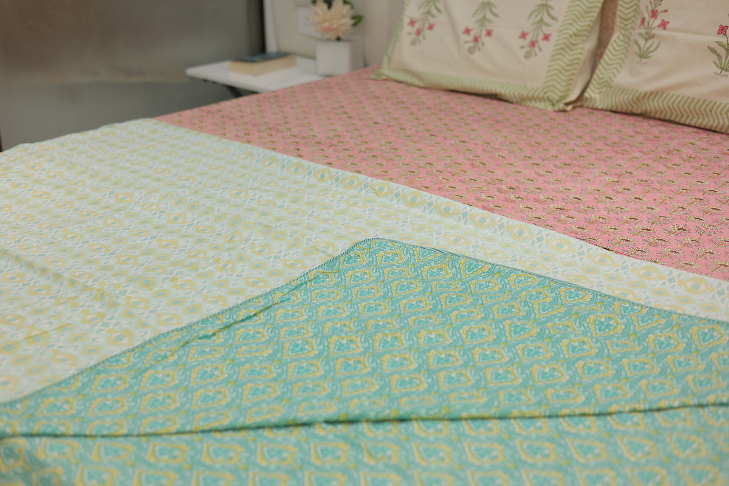 Ikkat Design Screen Print Double Bed Dohar