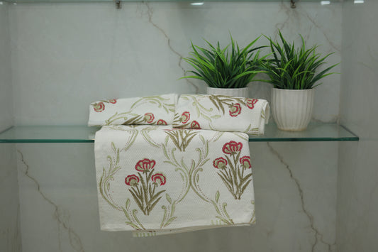 Floral Fantasy Bath Towels and Napkin Set