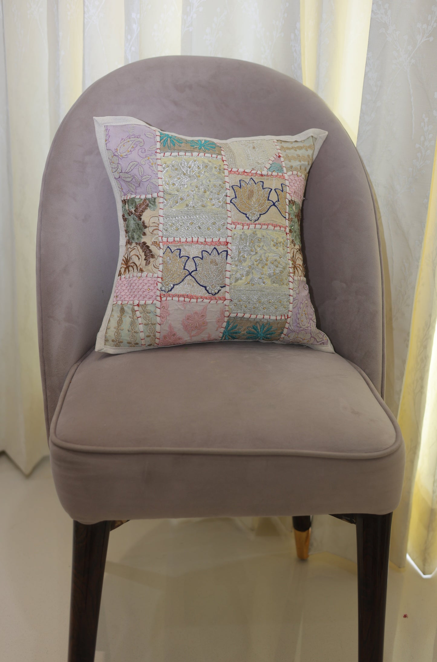 Royal Mirage Patchwork Cushion Cover