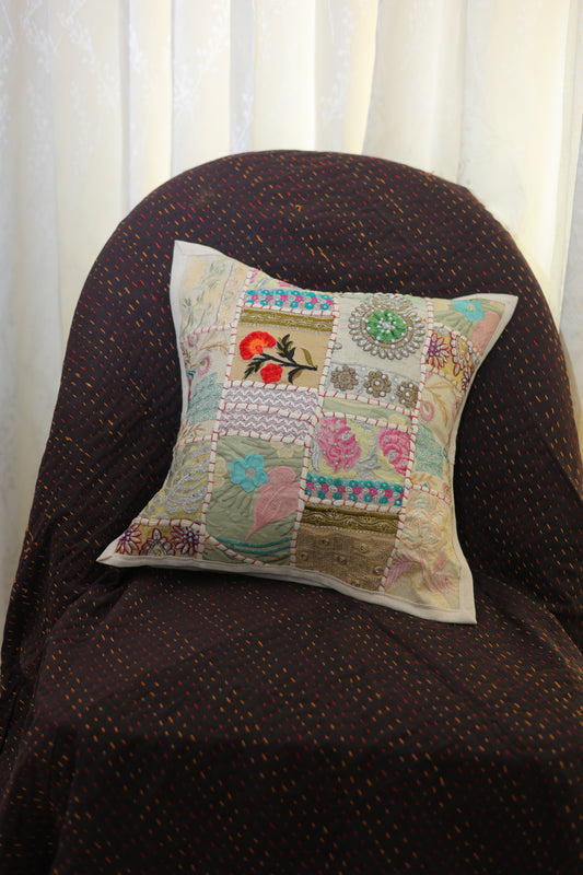 Rajasthan Reverie Patchwork Cushion Cover