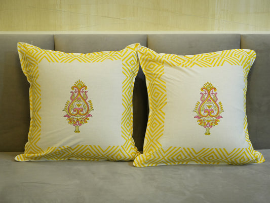 Sunshine Florals Cotton Cushion Covers