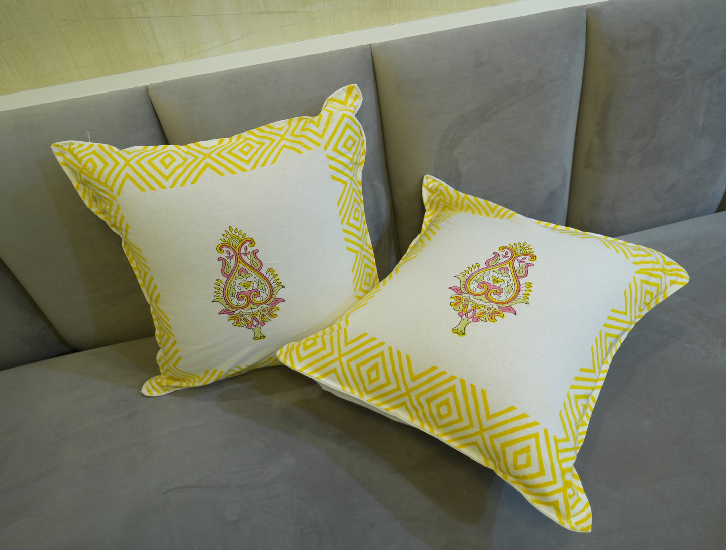 Sunshine Florals Cotton Cushion Covers