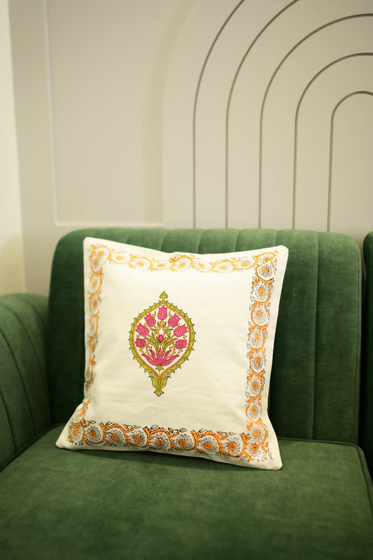 Heirloom Harmony Multicolour Canvas Cushion Covers