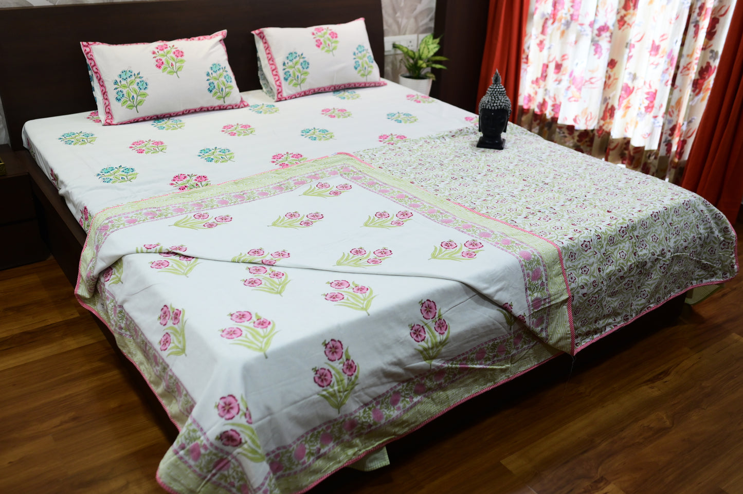 Floral Fantasy Double Bed Reversible Dohar