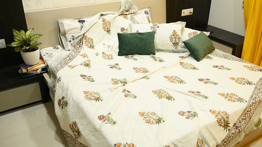 Dahlia Radiance TNT Double Bed King Size Bedcover