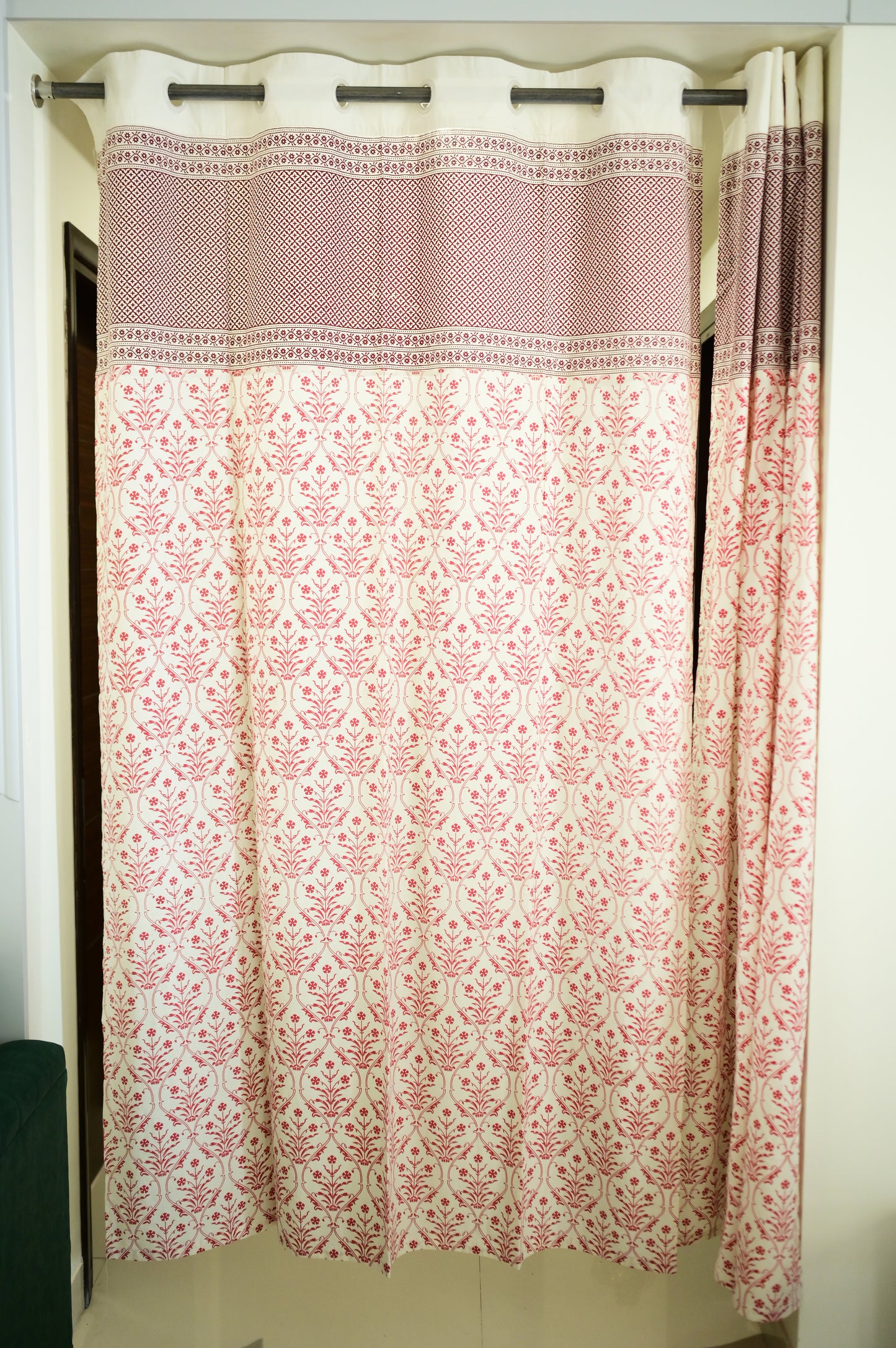 Garden Grove Floral Handblock Print Curtains