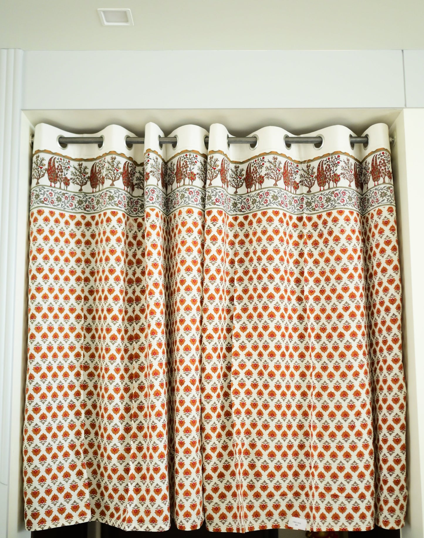 Wildflower Lane Floral Handblock Print Curtains