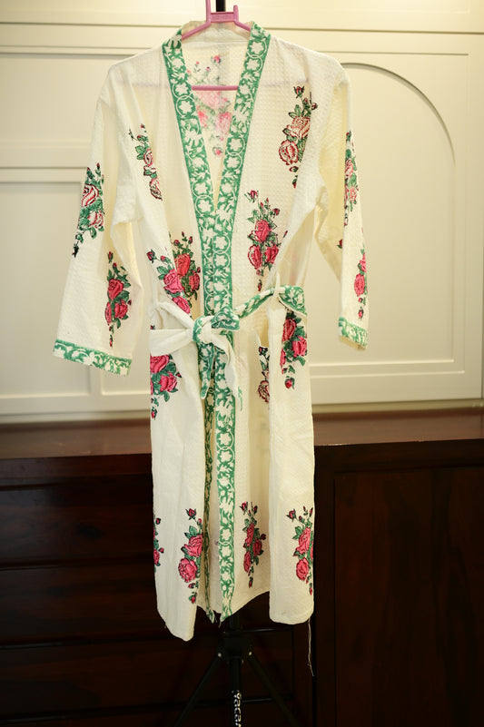 Artful Floral Spa Bathrobes