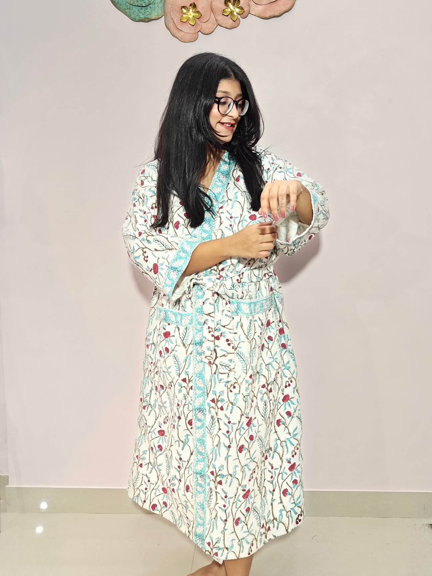Soft Bloom Bathrobe