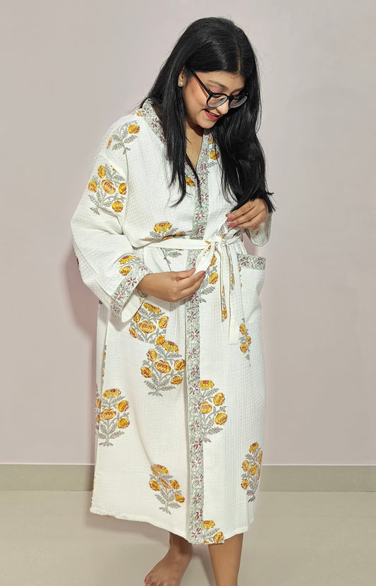 Golden Embrace Bathrobes