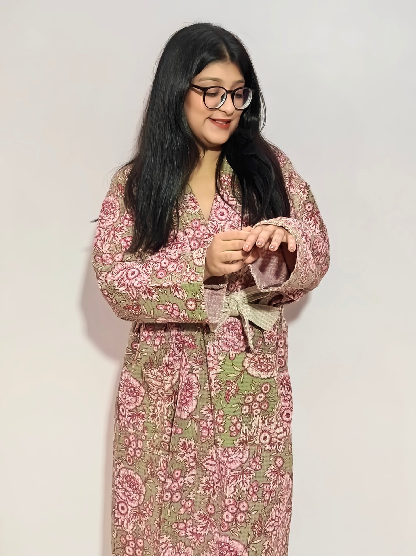 Floral Fantasy Cozy Bathrobes