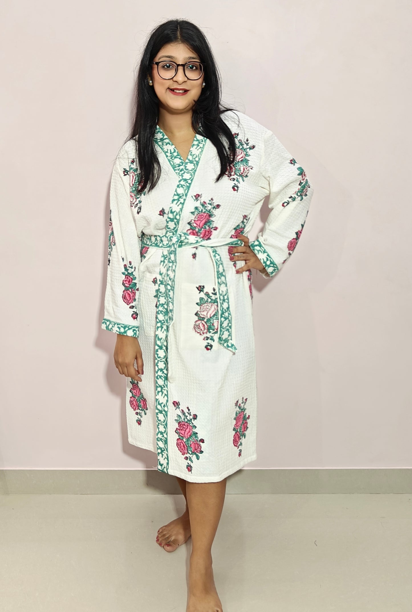 Artful Floral Spa Bathrobes