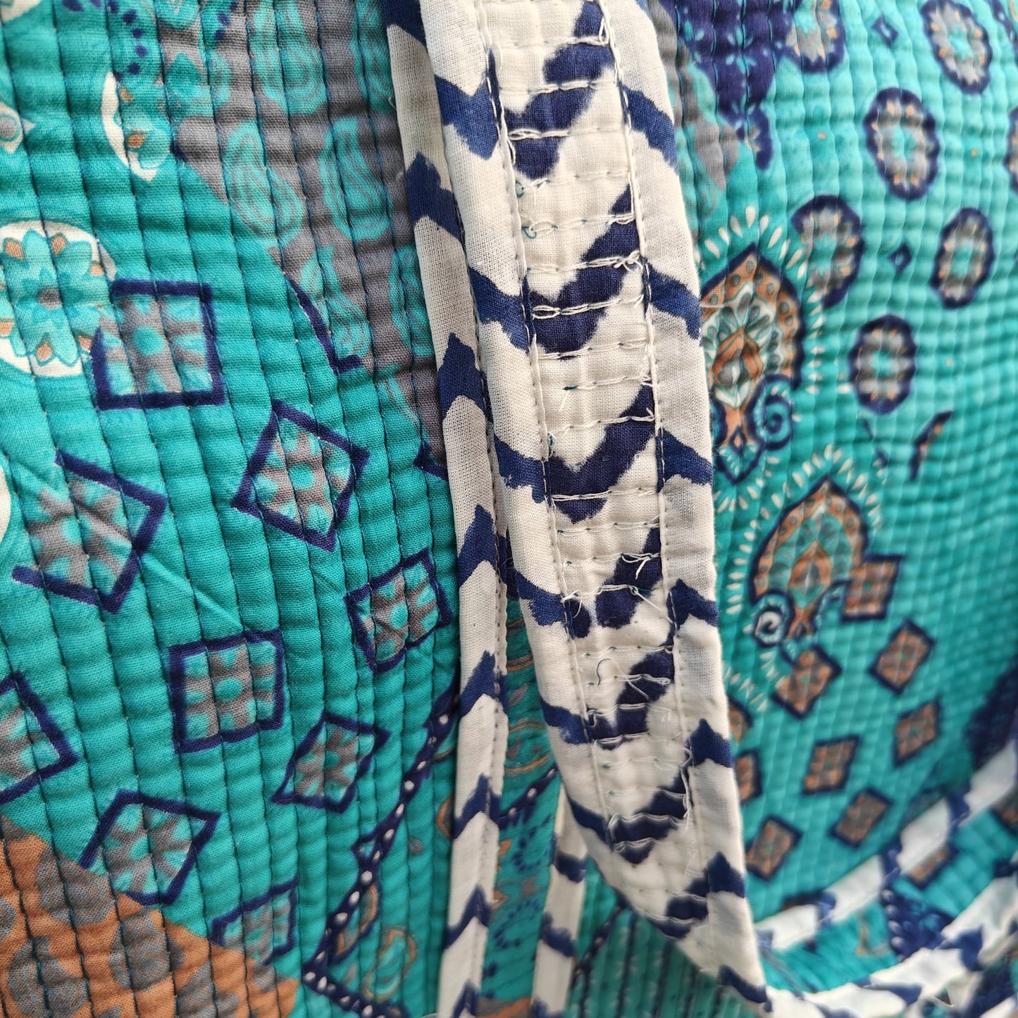 Wander Bloom Quilted Tote Bag