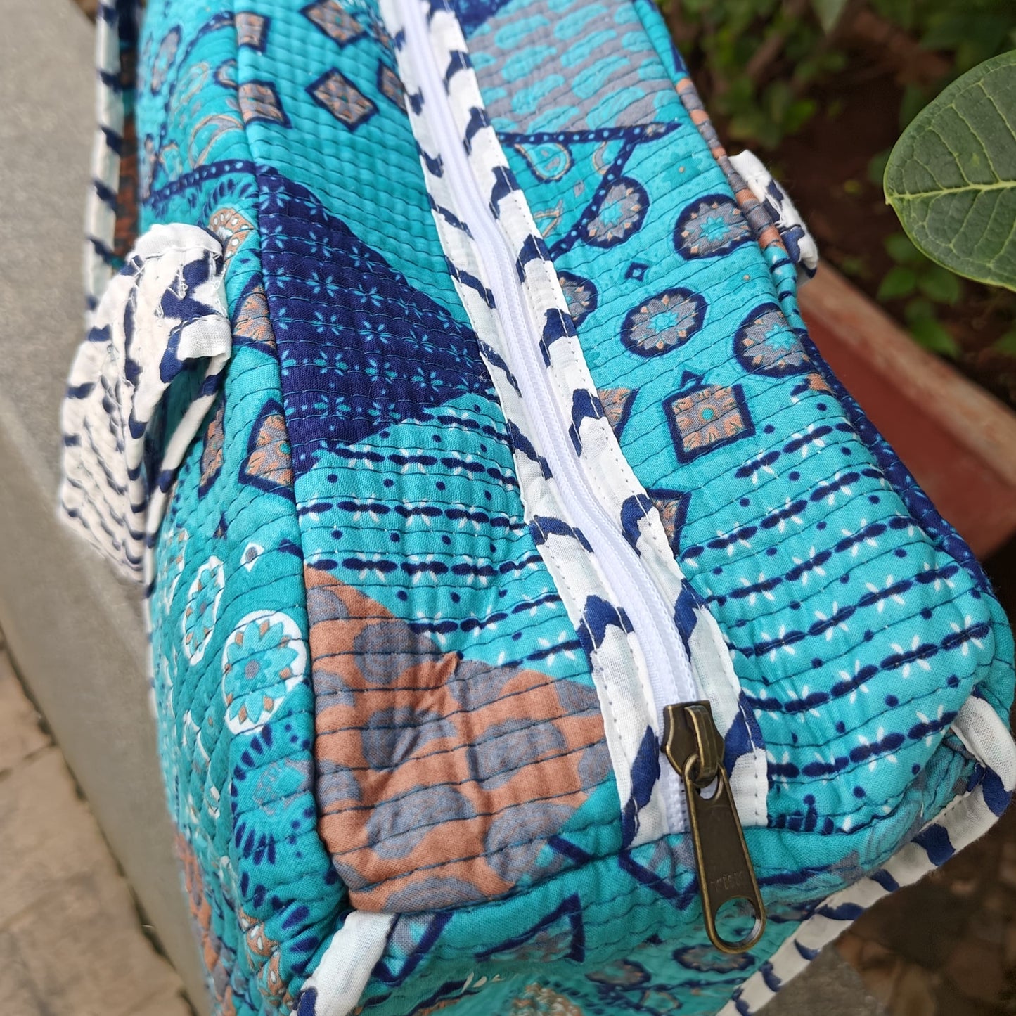 Wander Bloom Quilted Tote Bag