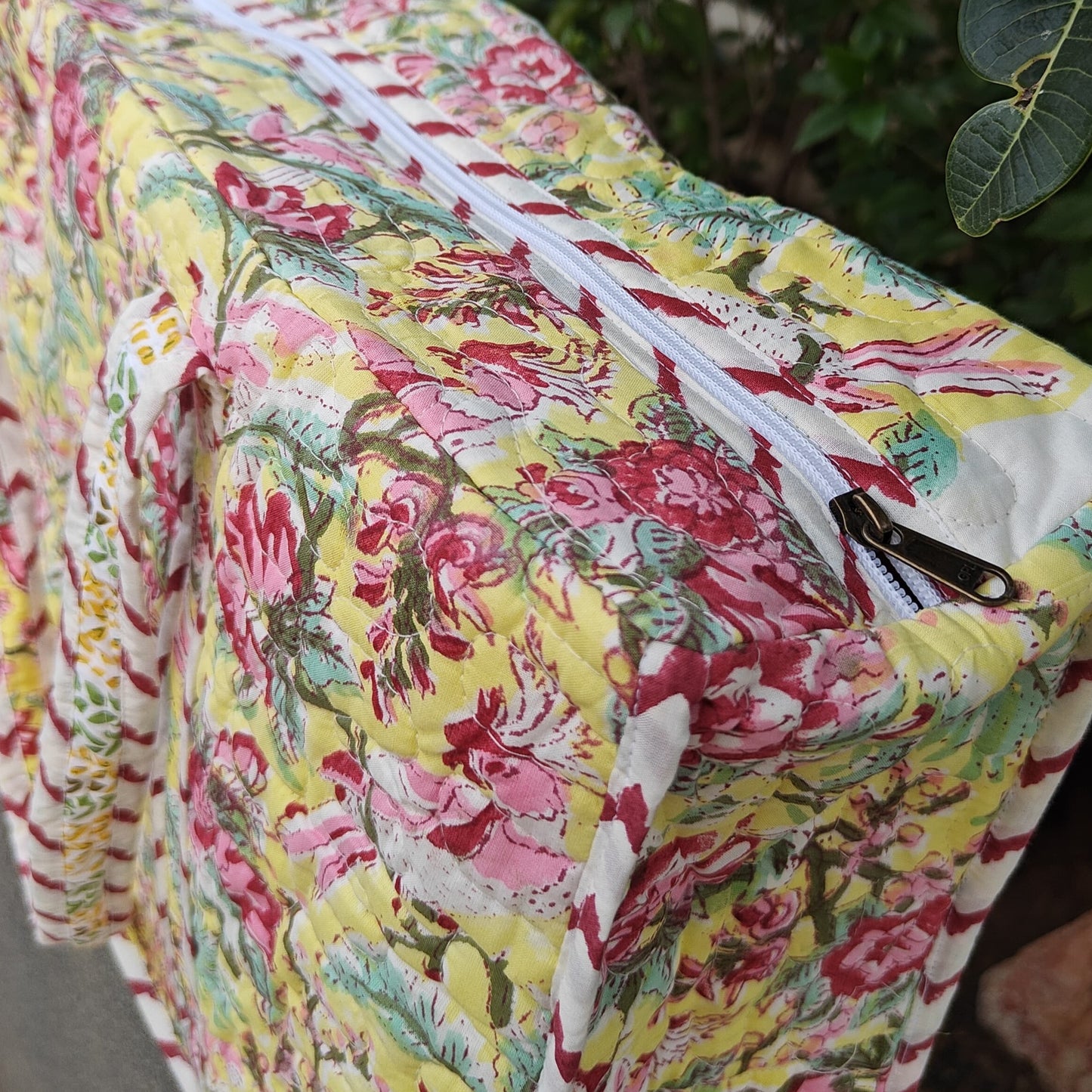 Sun Petal Quilted Tote Bag Stylish Tote