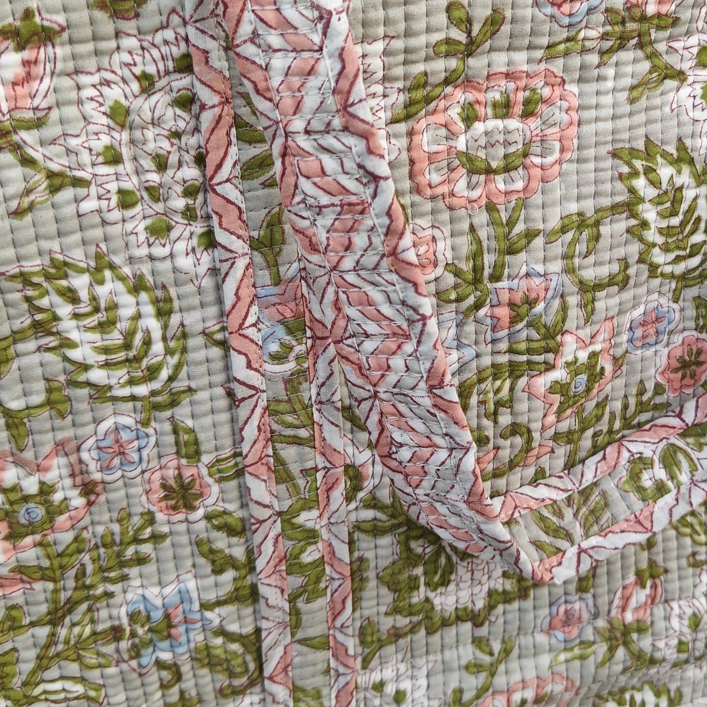 Blossom Stitch Quilted Tote Bag