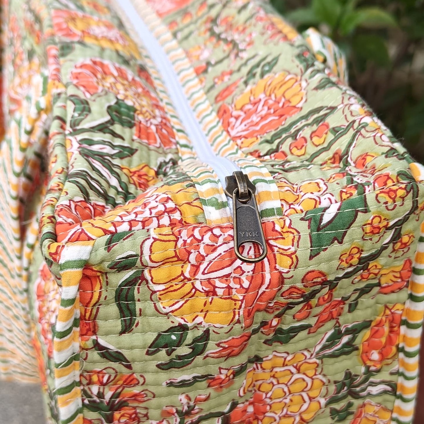 Garden Glow Quilted Tote Bag