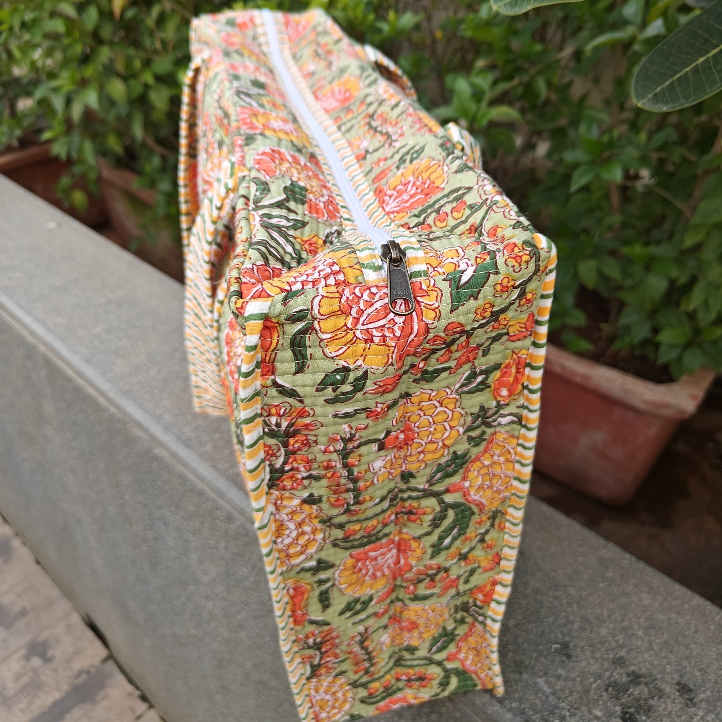 Garden Glow Quilted Tote Bag