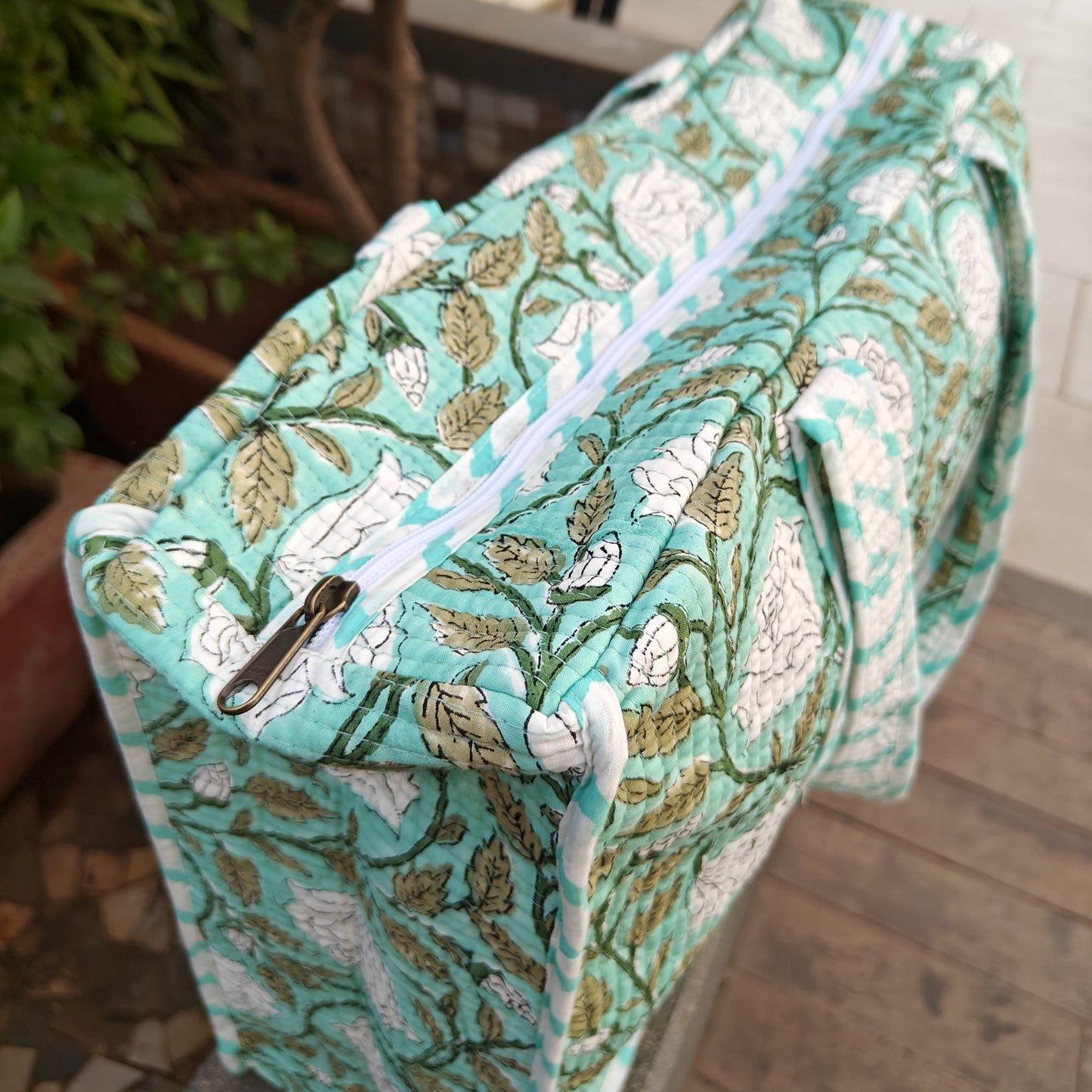 Meadow Muse Quilted Tote Bag